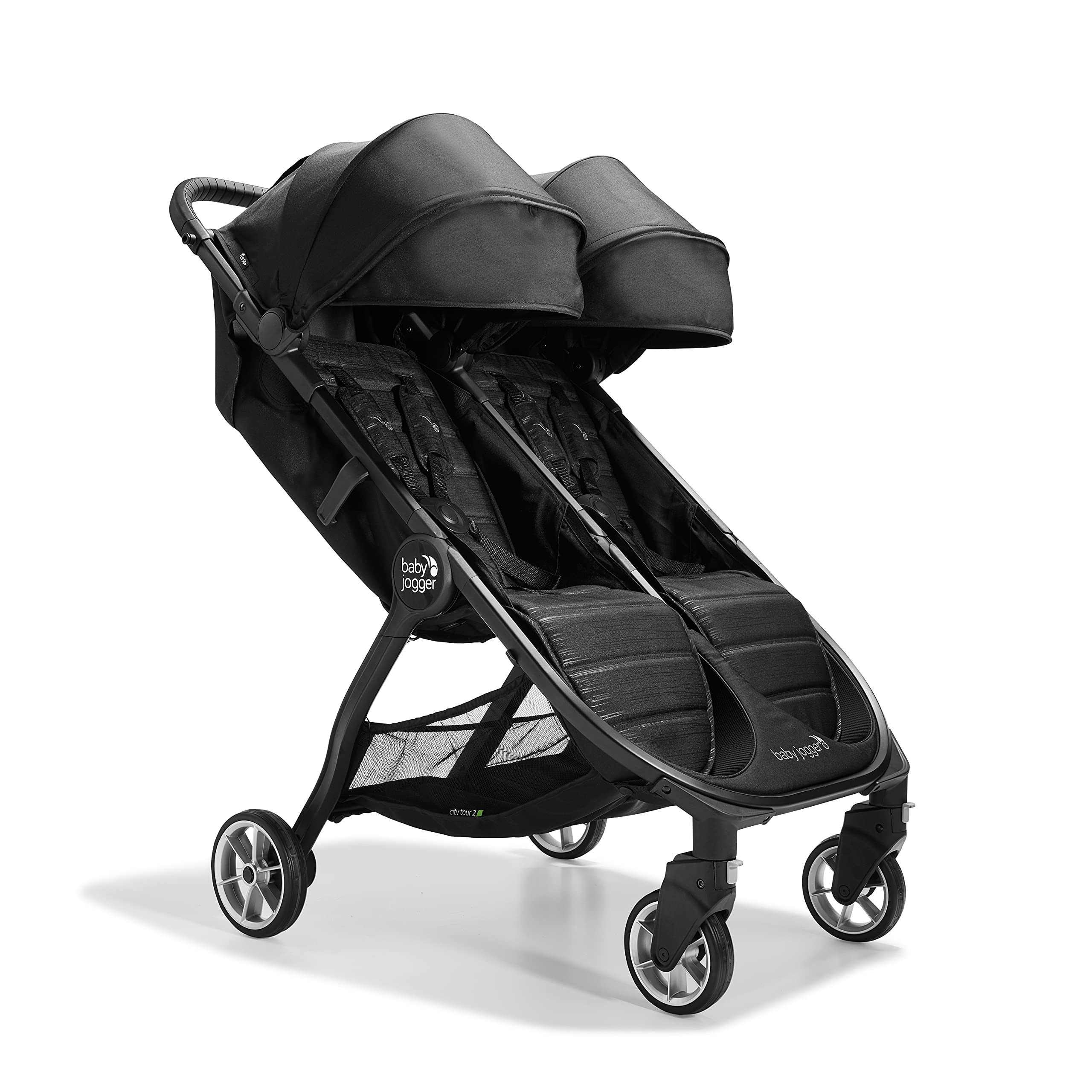 Baby Jogger City Tour 2 Ultra-Compact Carry-On Approved Travel Stroller in Pitch Black Lightweight Easy Fold Ideal for Traveling and Everyday Adventures