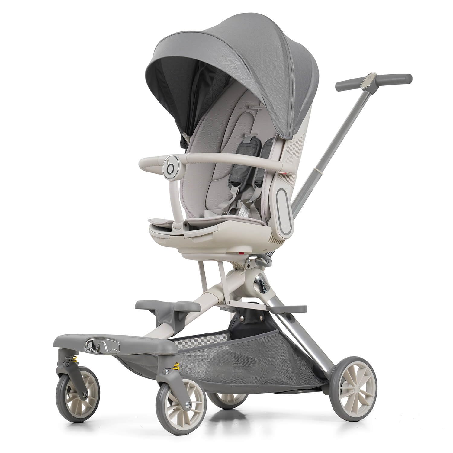 Lightweight Folding Stroller Wagon for Baby & Toddler Travel, 360° Reversible Seat, Adjustable Canopy with Storage Basket, Airplane-Friendly Compact Umbrella Stroller